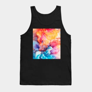 Colorful Dreamscape -abstract ink art- Tank Top